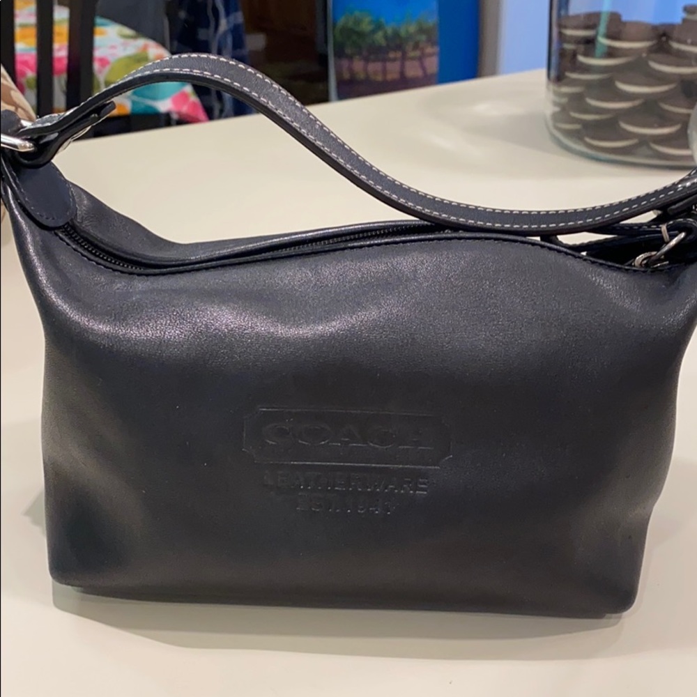 Black Coach Mini Leather Bag